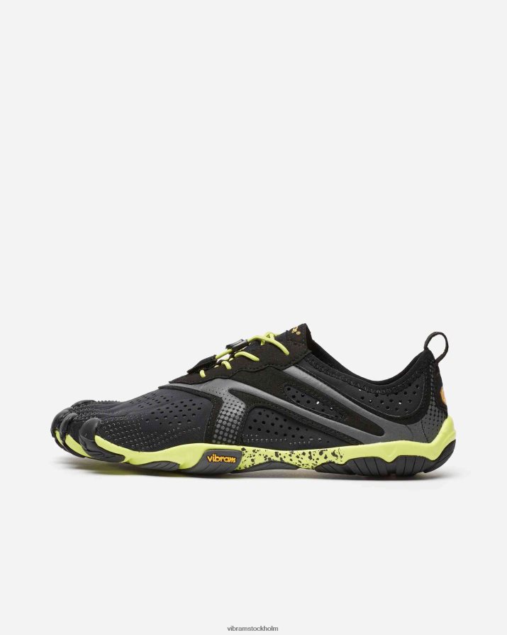 män svart gul v-run 868HBJ13 Vibram Skodon