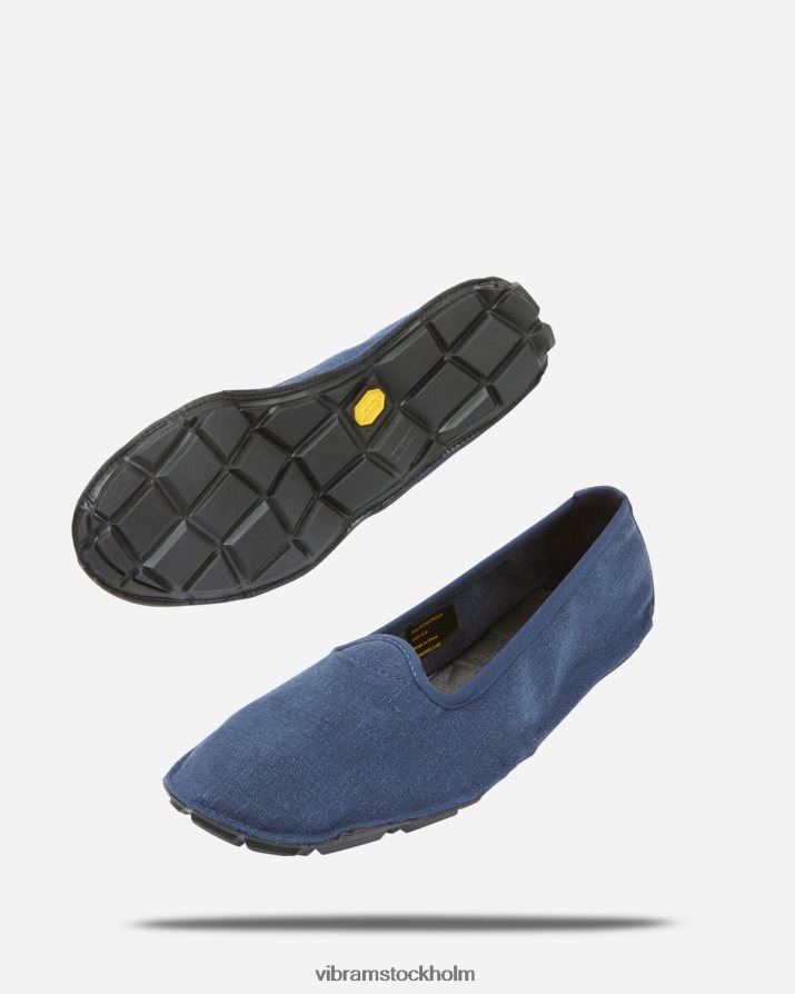 kvinnor blå svart en fjärdedel hampa 868HBJ136 Vibram Skodon