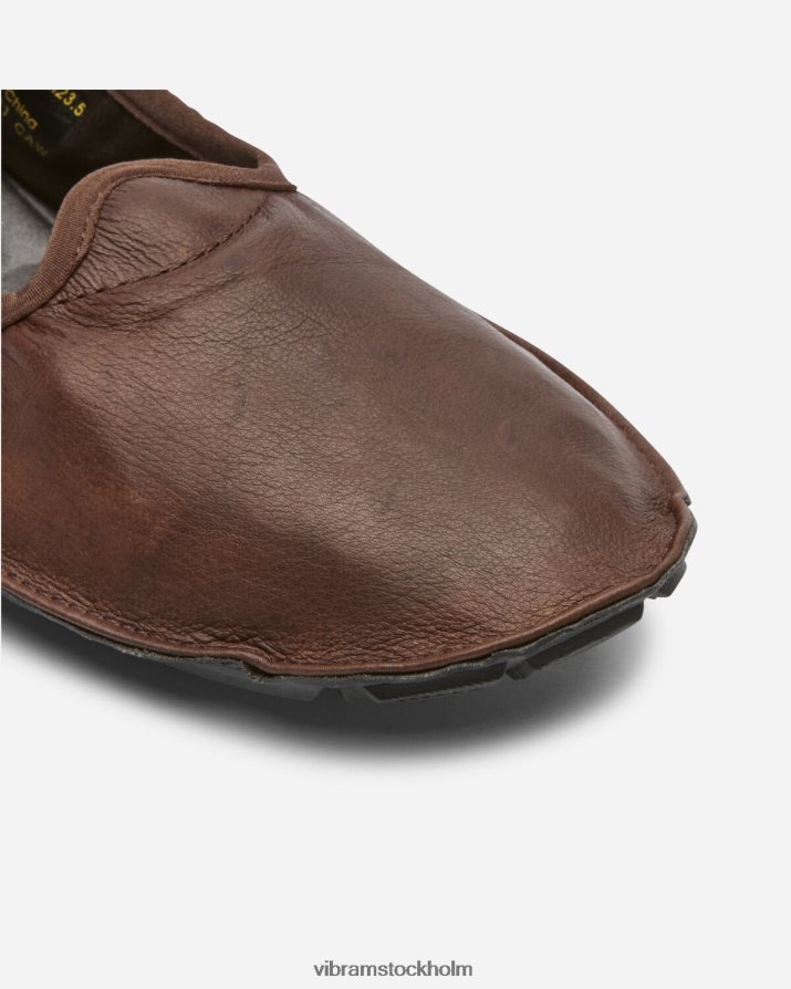 kvinnor brun svart en fjärdedel läder 868HBJ137 Vibram Skodon