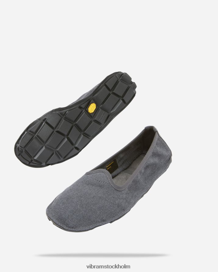 kvinnor grå/svart en fjärdedel hampa 868HBJ133 Vibram Skodon