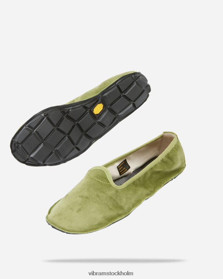 kvinnor grön/svart en fjärdedel sammet 868HBJ140 Vibram Skodon