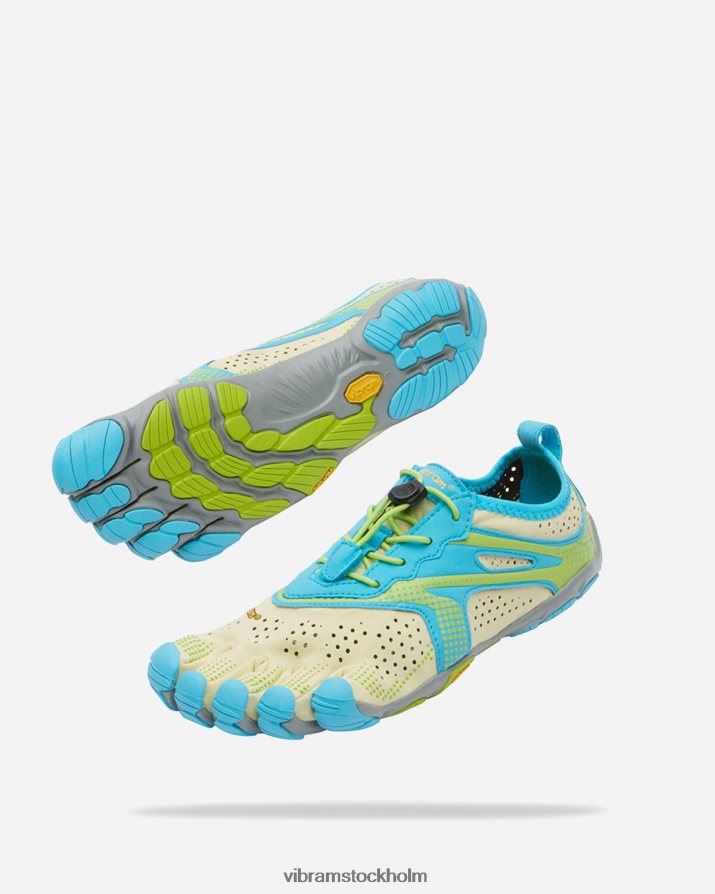 kvinnor lime/blått v-run 868HBJ121 Vibram Skodon