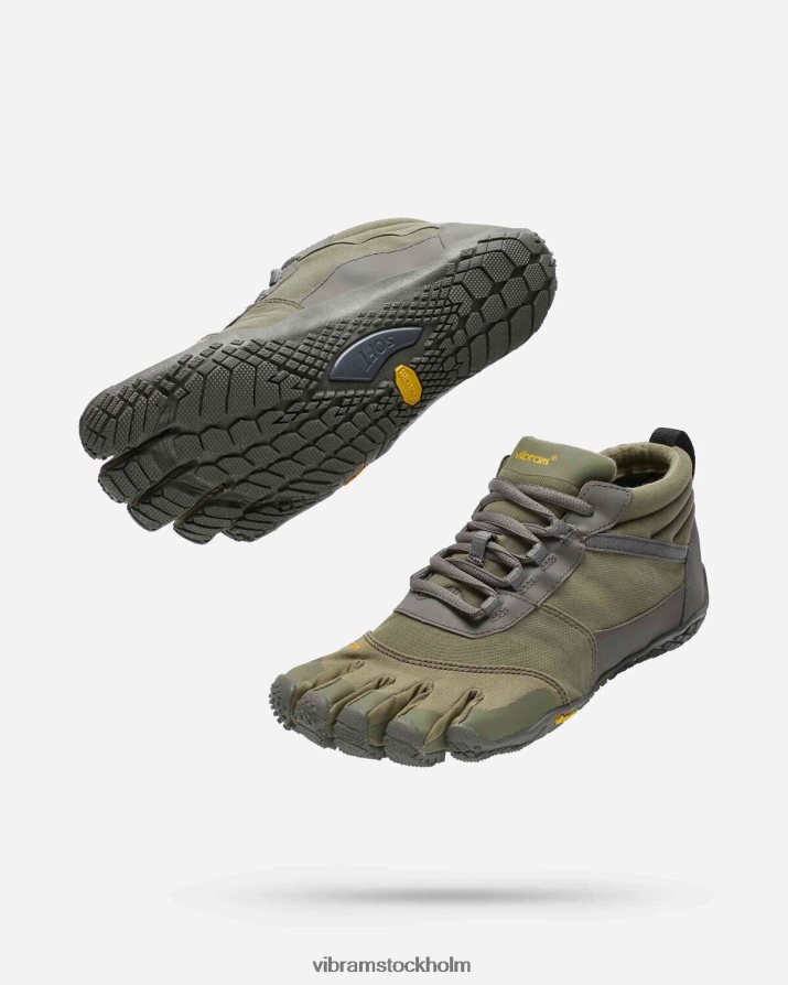 kvinnor militär/grå v-trek isolerad 868HBJ79 Vibram Skodon