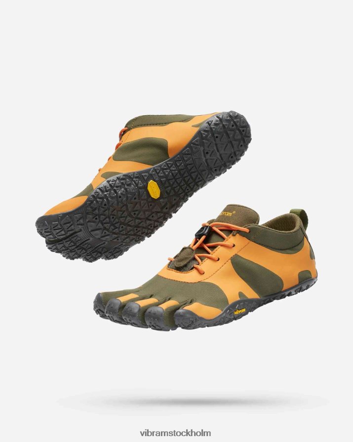 kvinnor militär/orange/grå v-alfa 868HBJ16 Vibram Skodon