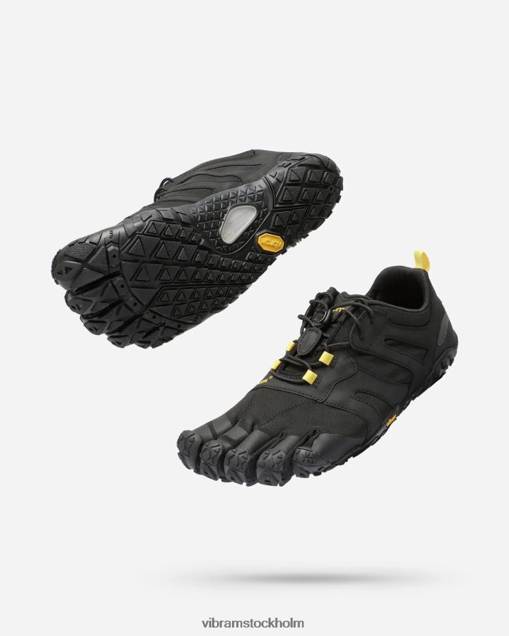 kvinnor svart gul v-trail 20 868HBJ60 Vibram Skodon