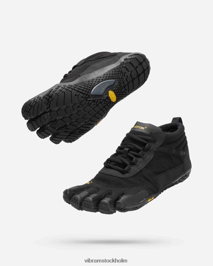 kvinnor svart v-trek isolerad 868HBJ98 Vibram Skodon