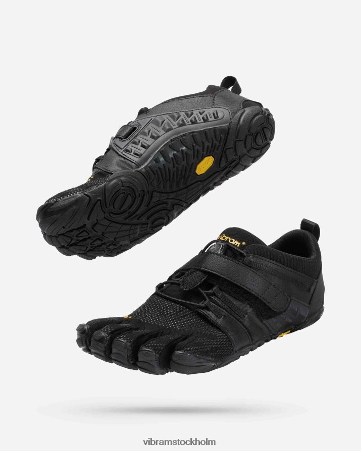 kvinnor svart v-tåg 20 868HBJ14 Vibram Skodon