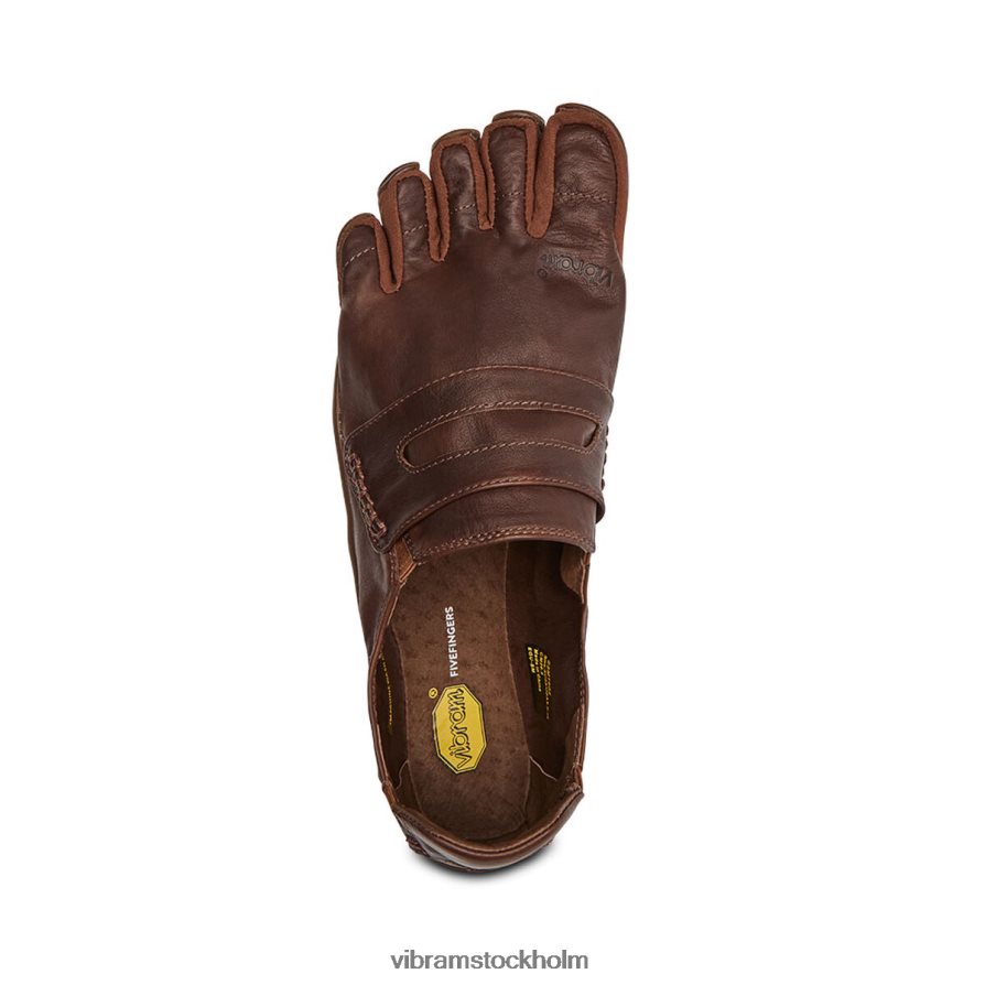 män brun cvt-läder 868HBJ125 Vibram Skodon