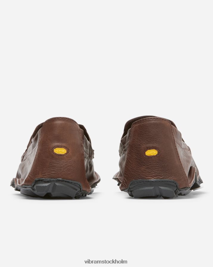 män brun svart en fjärdedel läder 868HBJ123 Vibram Skodon