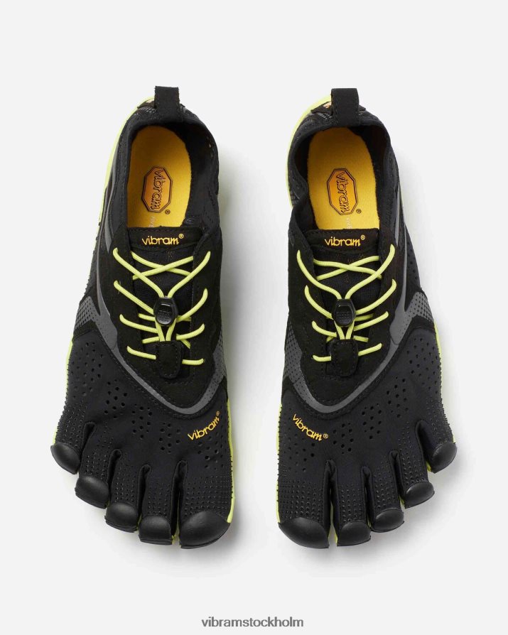 män svart gul v-run 868HBJ13 Vibram Skodon