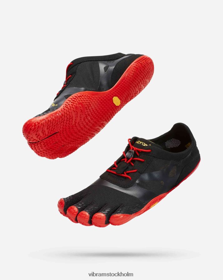 män svart röd kso evo 868HBJ9 Vibram Skodon