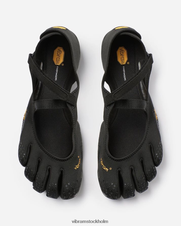 män svart v-själ 868HBJ67 Vibram Skodon