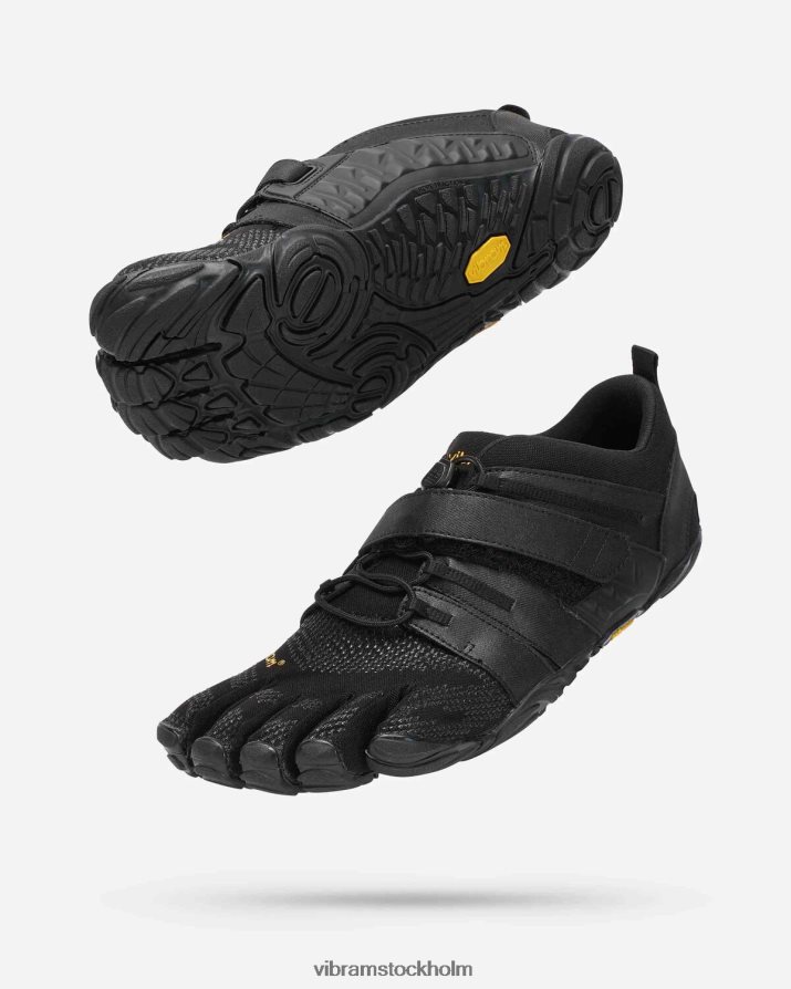 män svart v-tåg 20 868HBJ55 Vibram Skodon