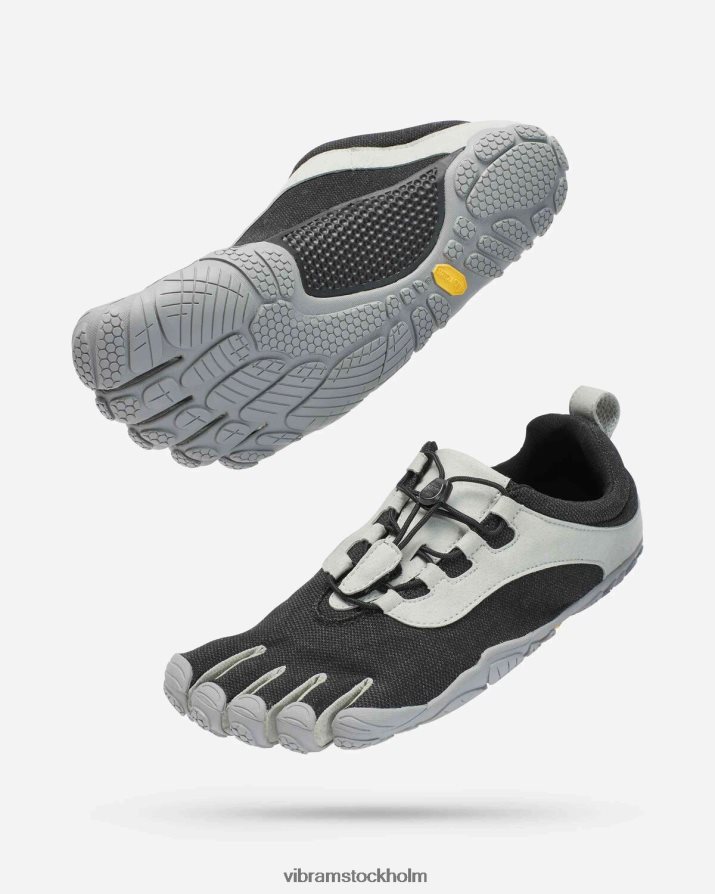 män svart/grå v-run retro 868HBJ76 Vibram Skodon