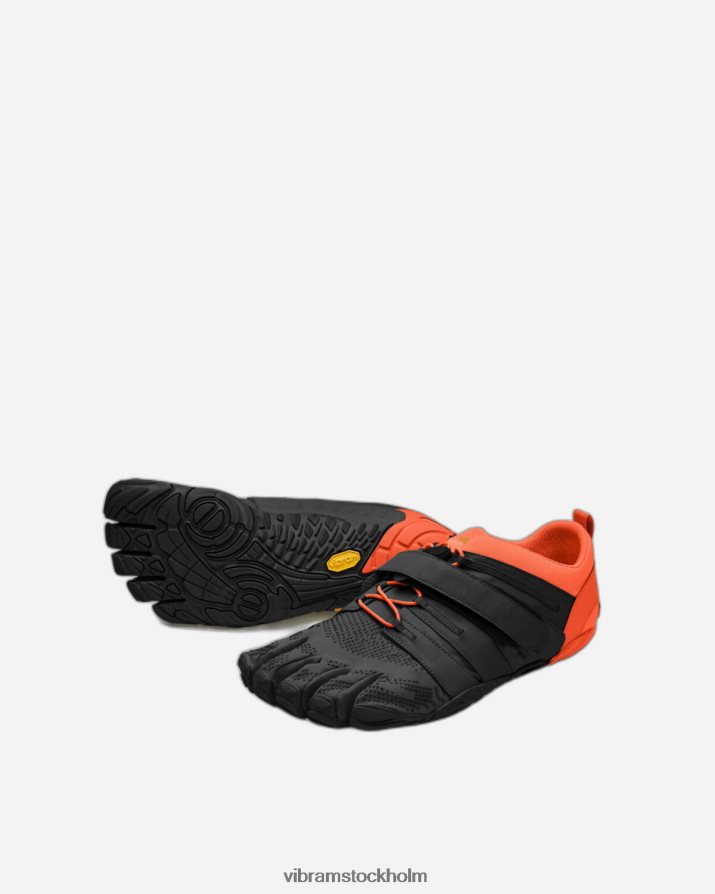 män svart/orange v-tåg 20 868HBJ61 Vibram Skodon